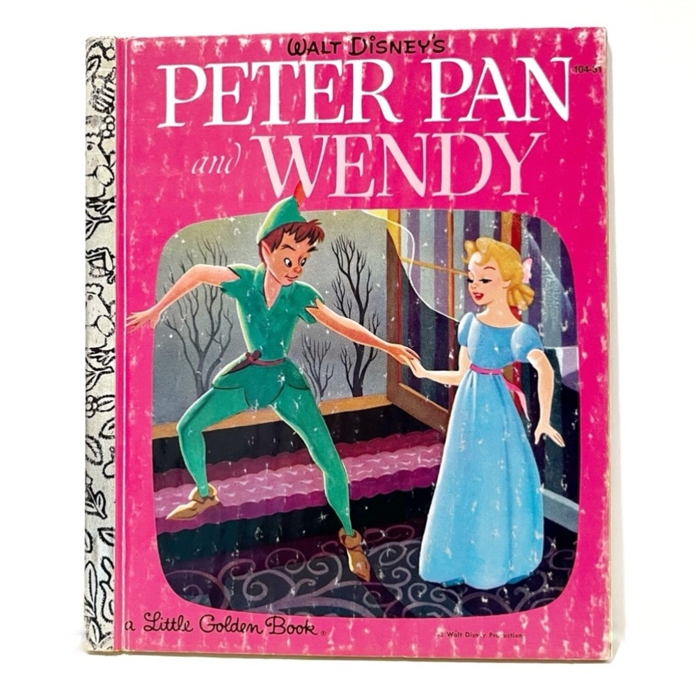 Vintage 1981 Disney Peter Pan Wendy Little Golden Book Children's Picture Book